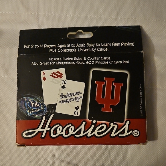 Indiana Euchre Card Game Set - Red and Black - Picture 3 of 4